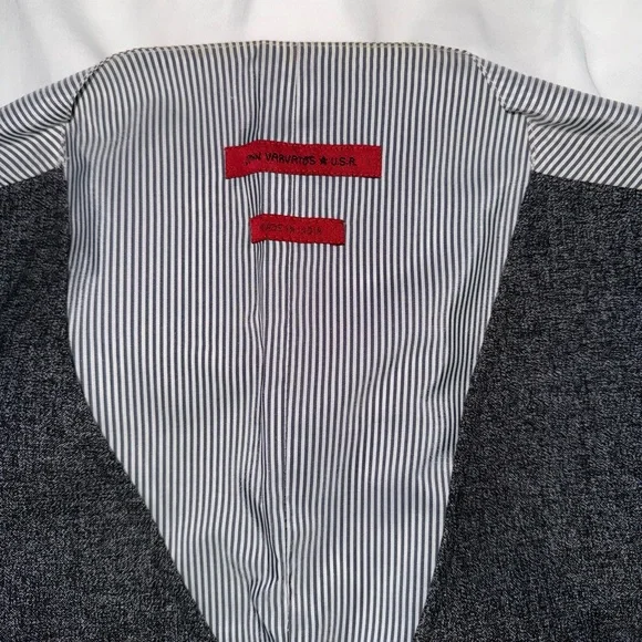 John Varvatos Charcoal Vest